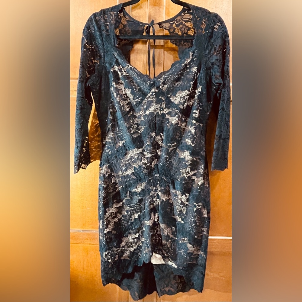 Elegant black Lace Women Dress